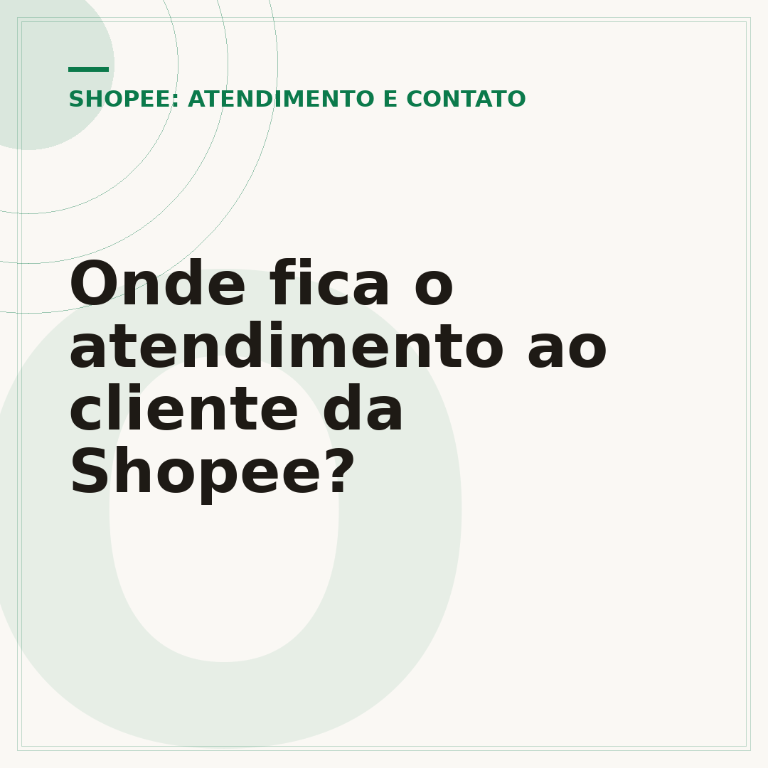 Onde fica o atendimento ao cliente da Shopee?