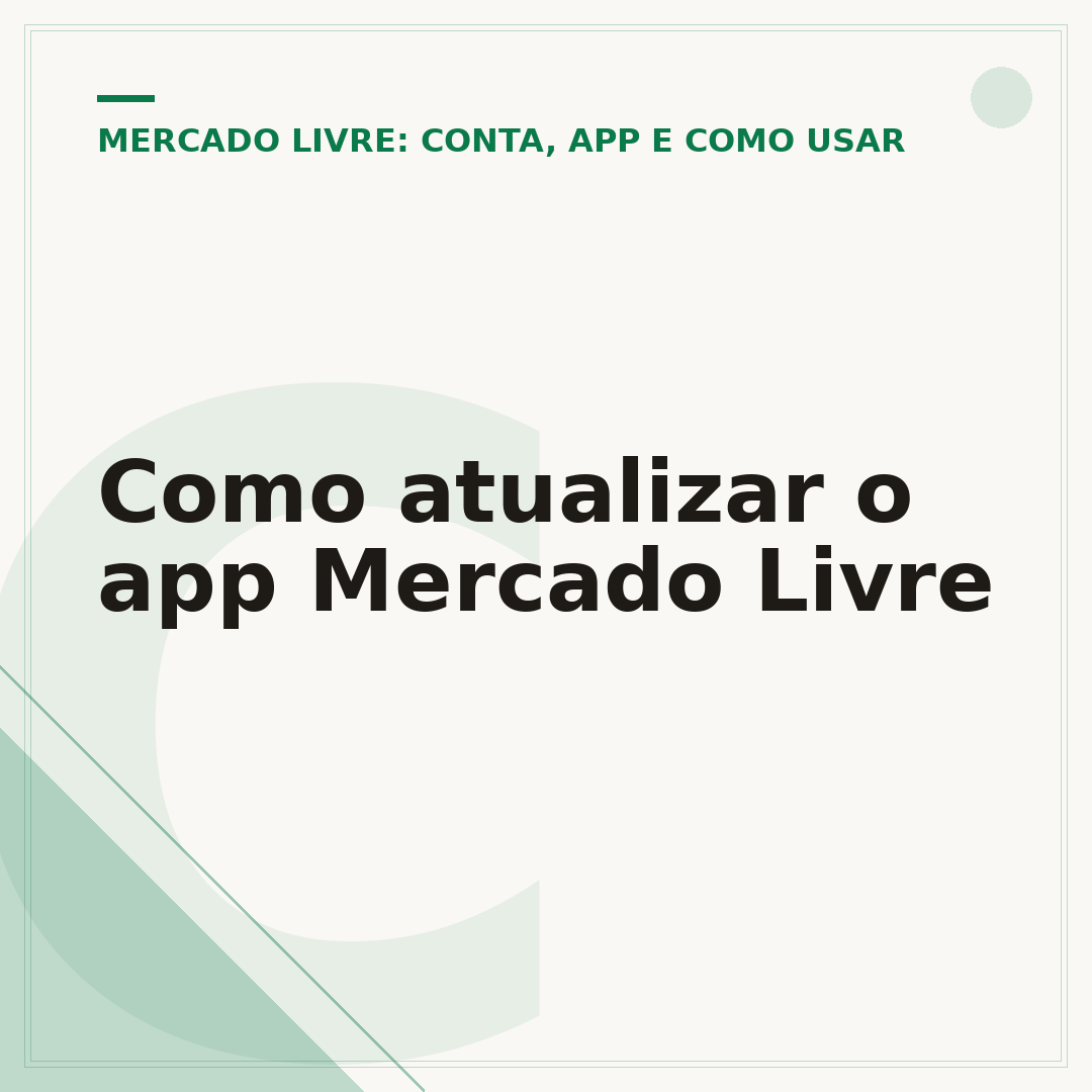Como atualizar o app Mercado Livre