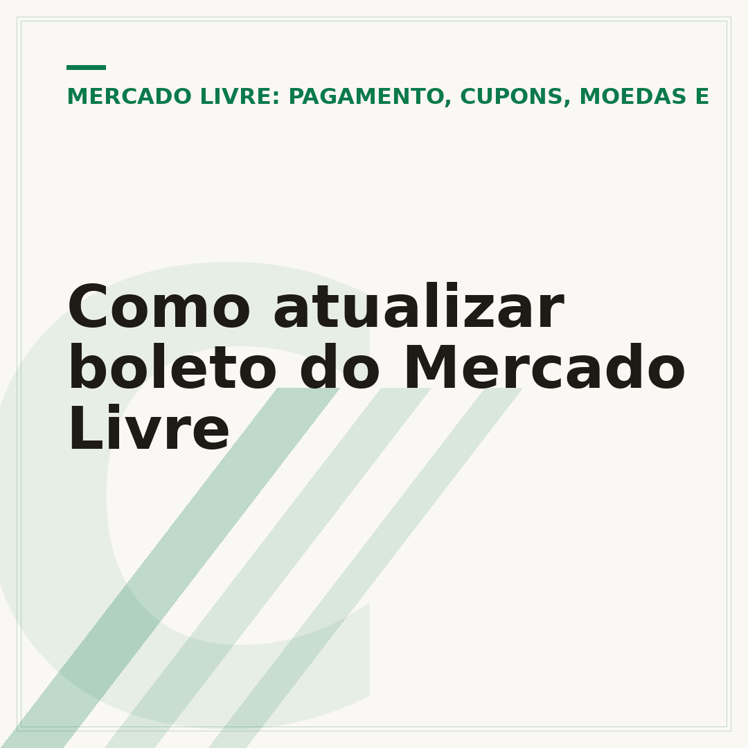 Como atualizar boleto do Mercado Livre
