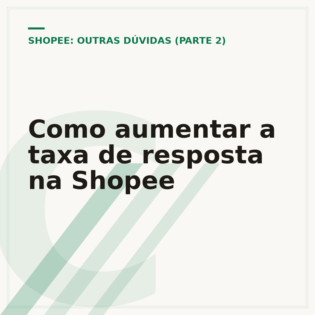 Como aumentar a taxa de resposta na Shopee