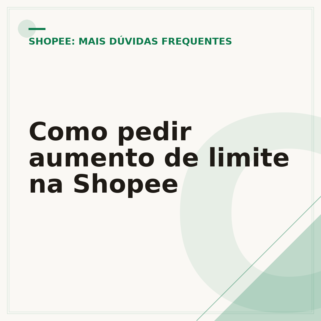 Como pedir aumento de limite na Shopee