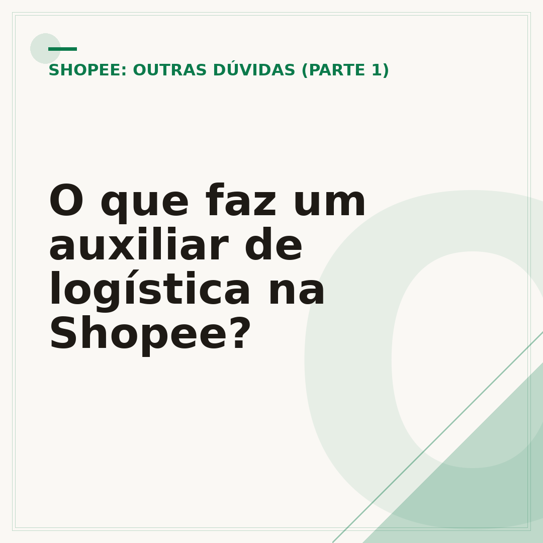 O que faz um auxiliar de logística na Shopee?