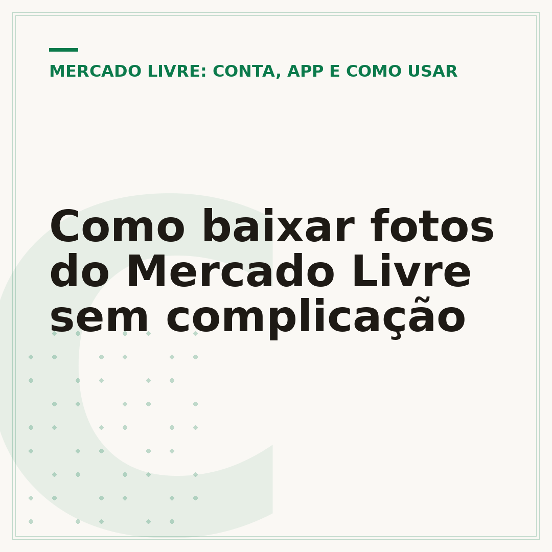 Como baixar fotos do Mercado Livre sem complicação