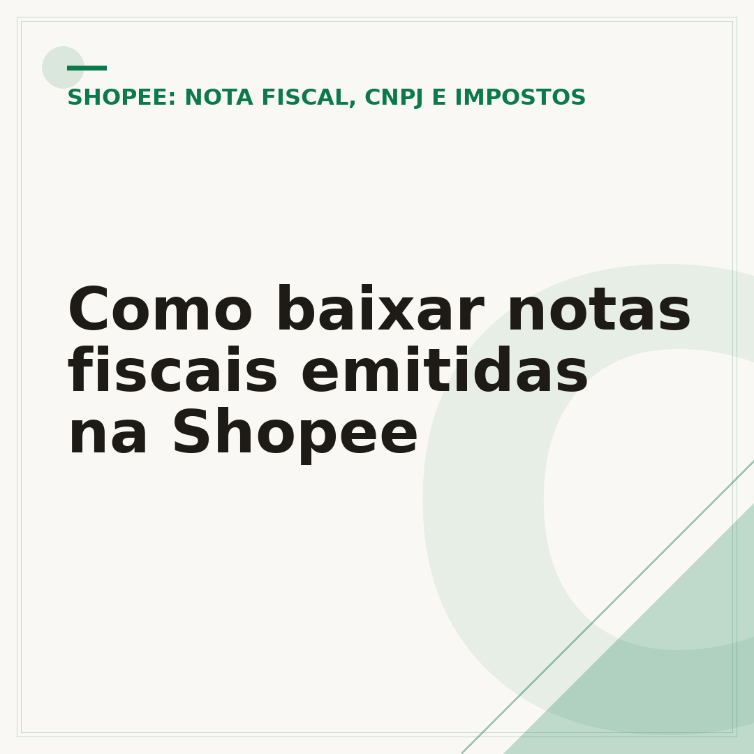 Como baixar notas fiscais emitidas na Shopee