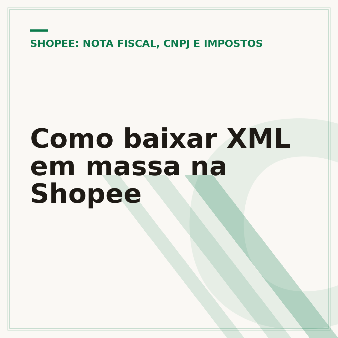 Como baixar XML em massa na Shopee