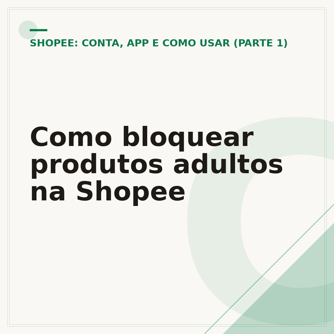 Como bloquear produtos adultos na Shopee