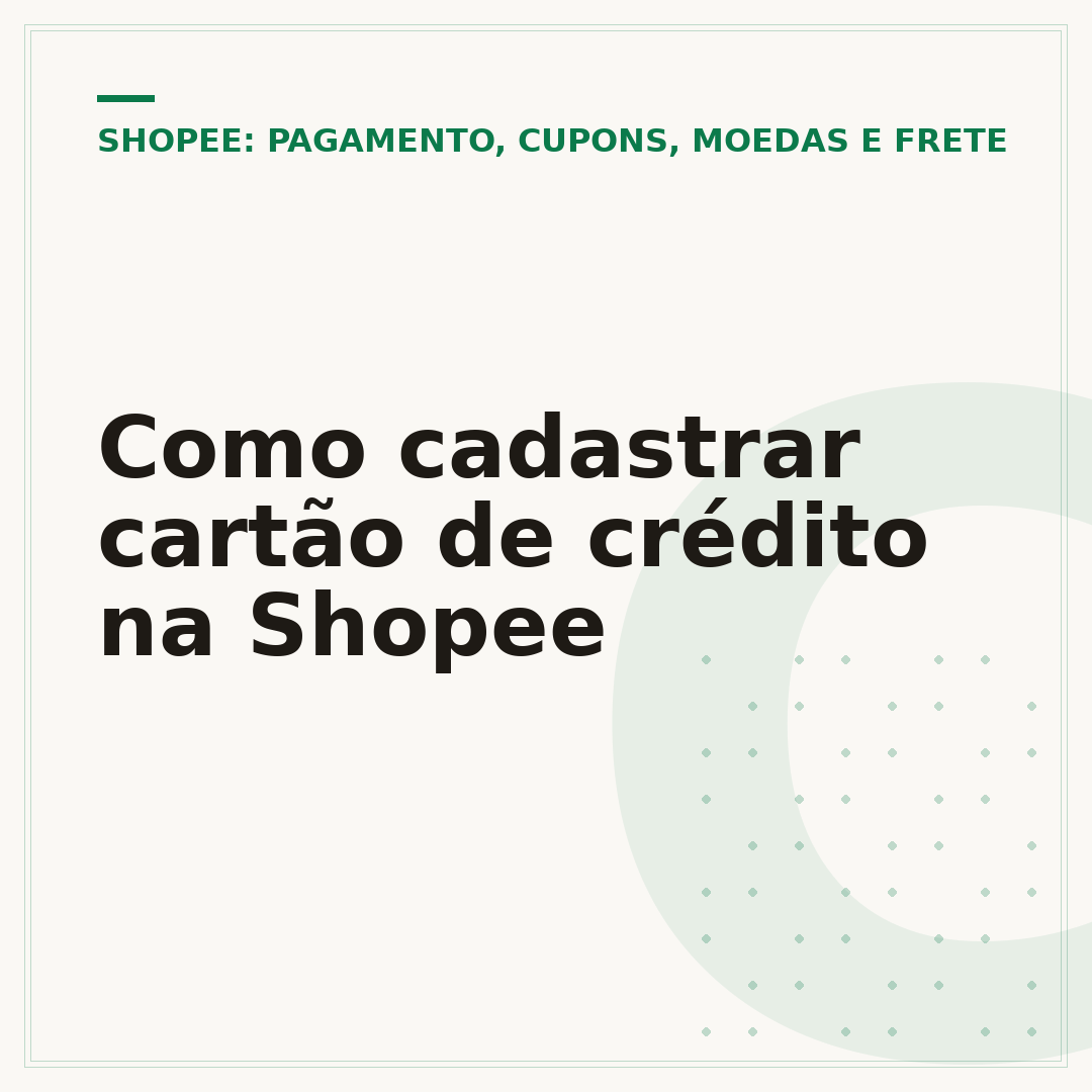 Como cadastrar cartão de crédito na Shopee