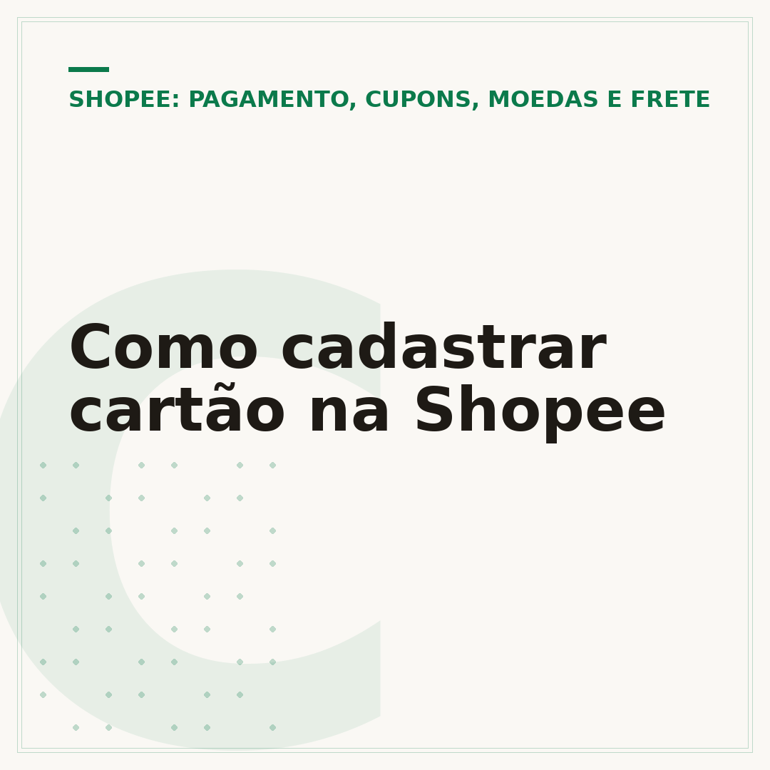 Como cadastrar cartão na Shopee