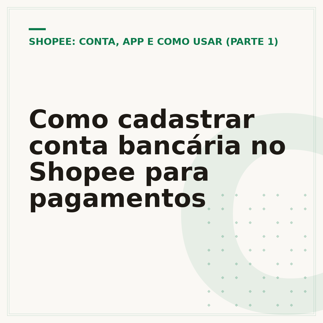 Como cadastrar conta bancária no Shopee para pagamentos