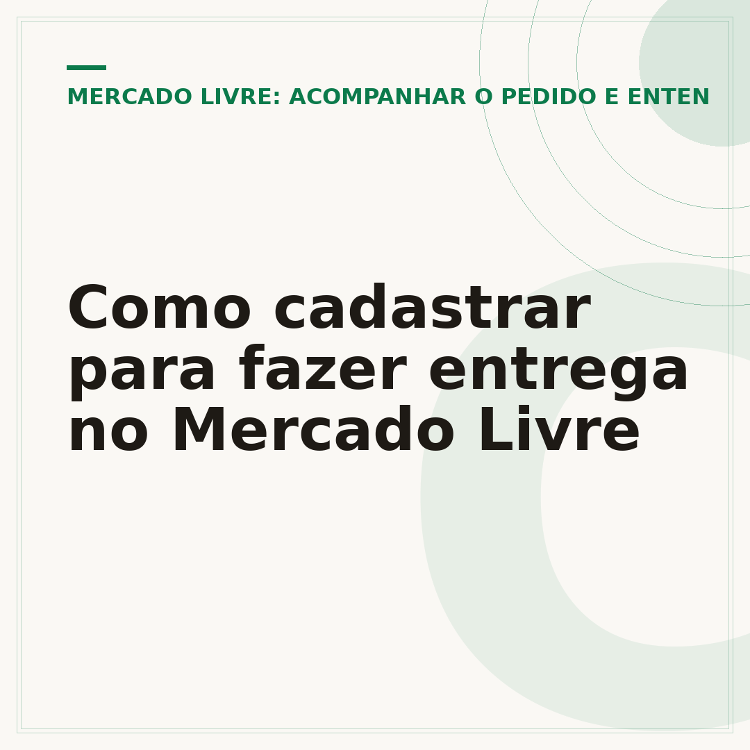 Como cadastrar para fazer entrega no Mercado Livre