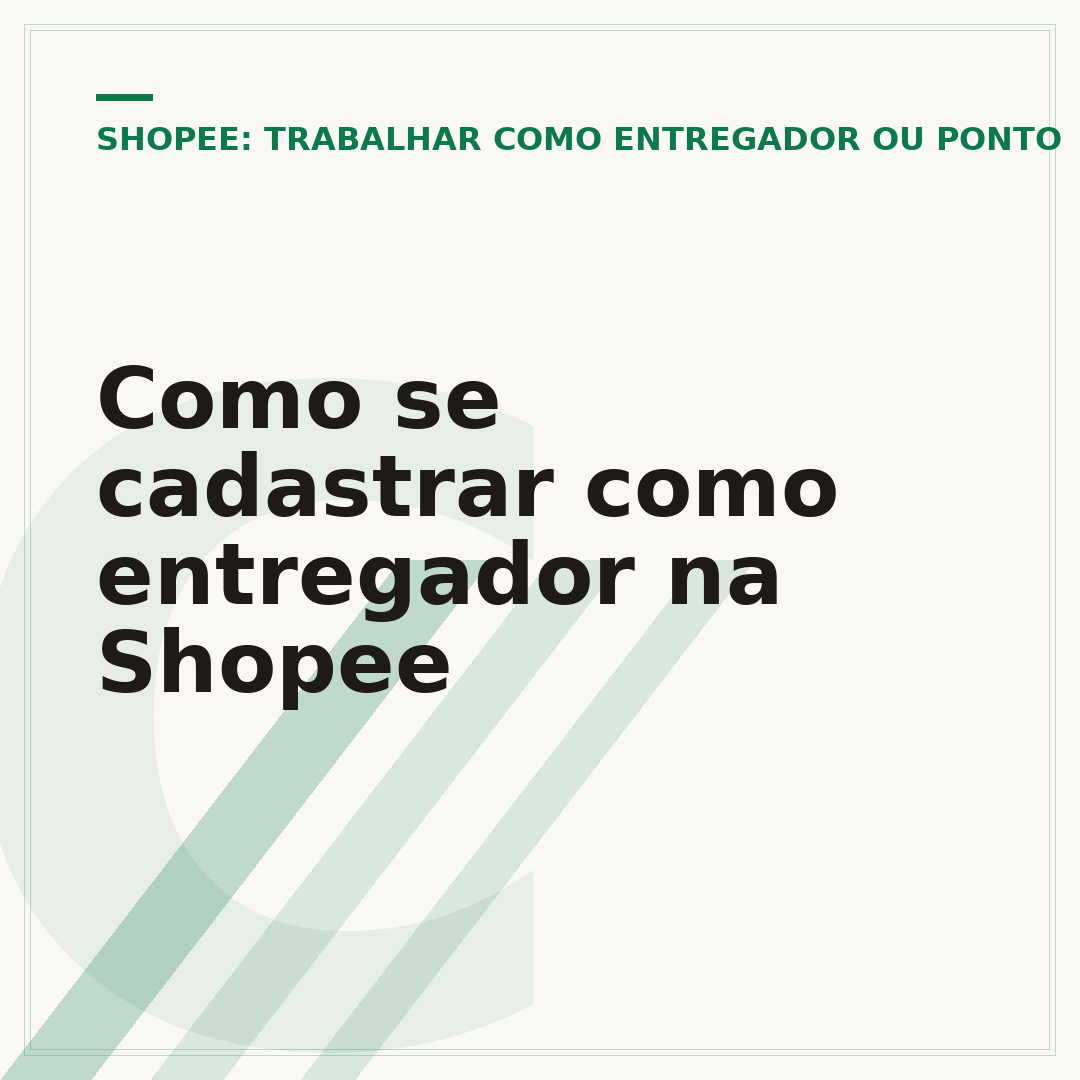 Como se cadastrar como entregador na Shopee