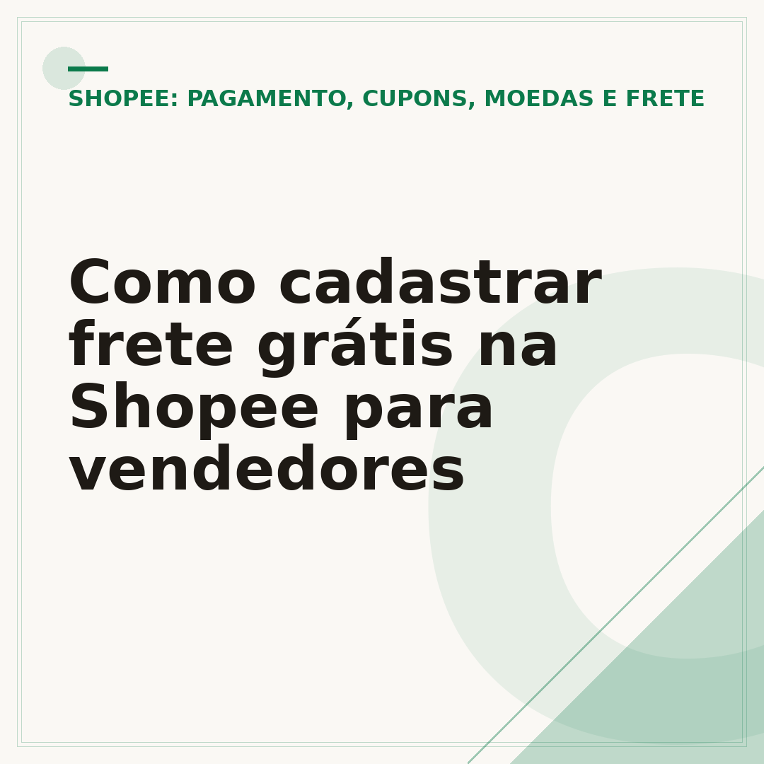 Como cadastrar frete grátis na Shopee para vendedores