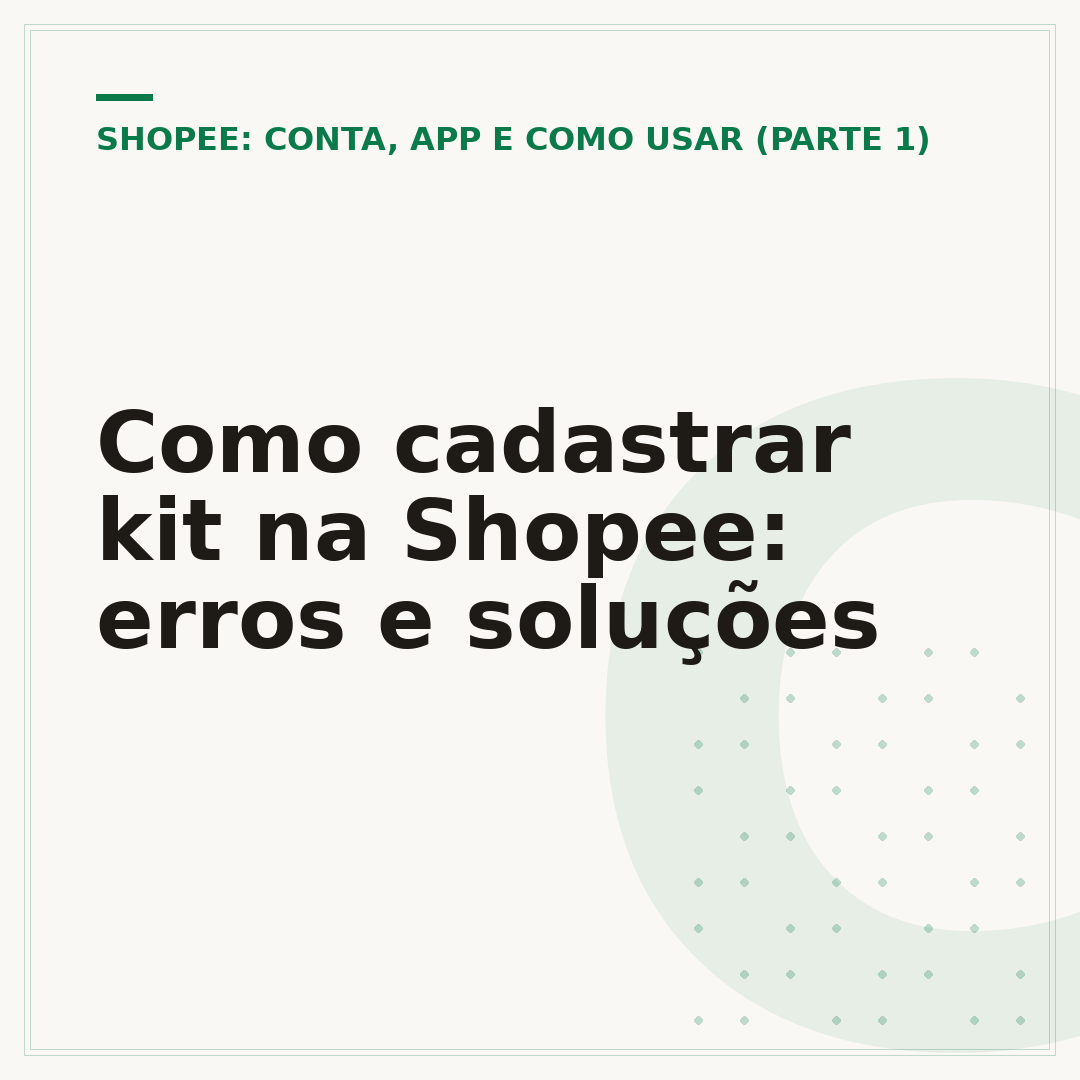 Como cadastrar kit na Shopee: erros e soluções