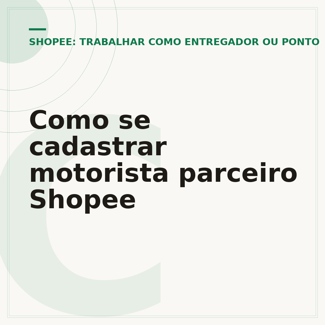 Como se cadastrar motorista parceiro Shopee