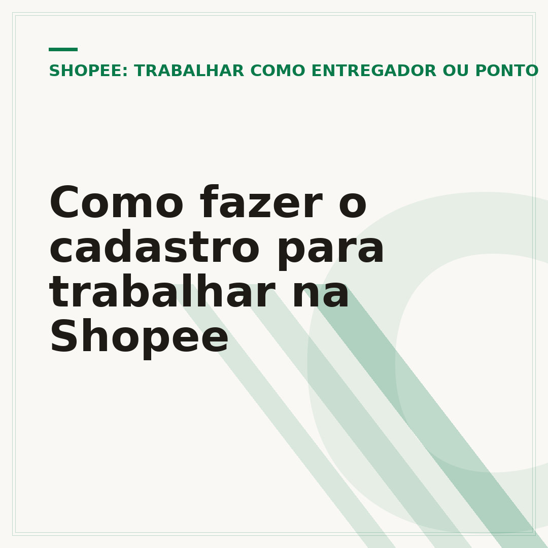 Como fazer o cadastro para trabalhar na Shopee