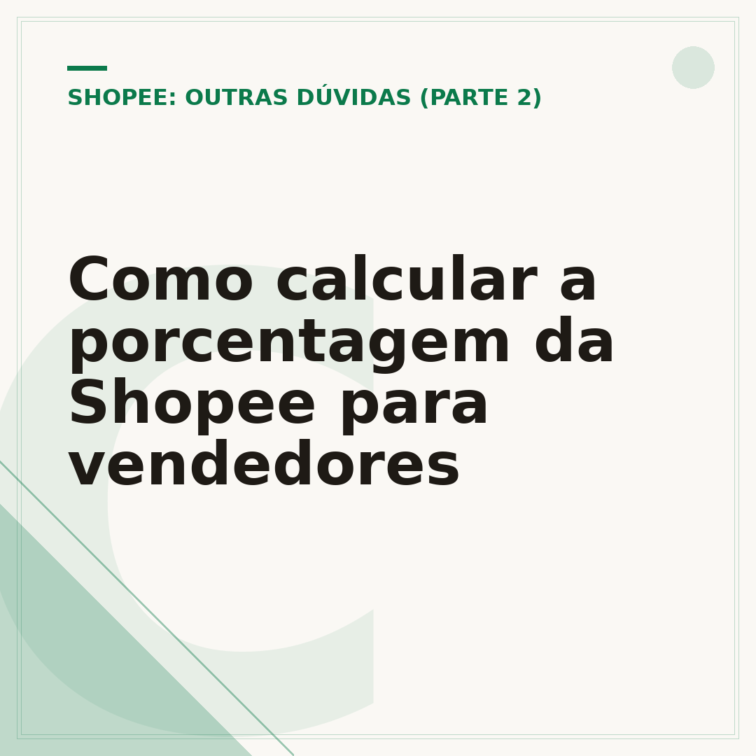 Como calcular a porcentagem da Shopee para vendedores