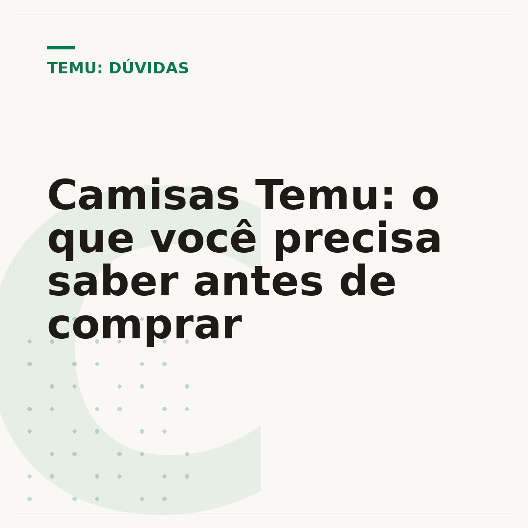 Camisas Temu: o que você precisa saber antes de comprar