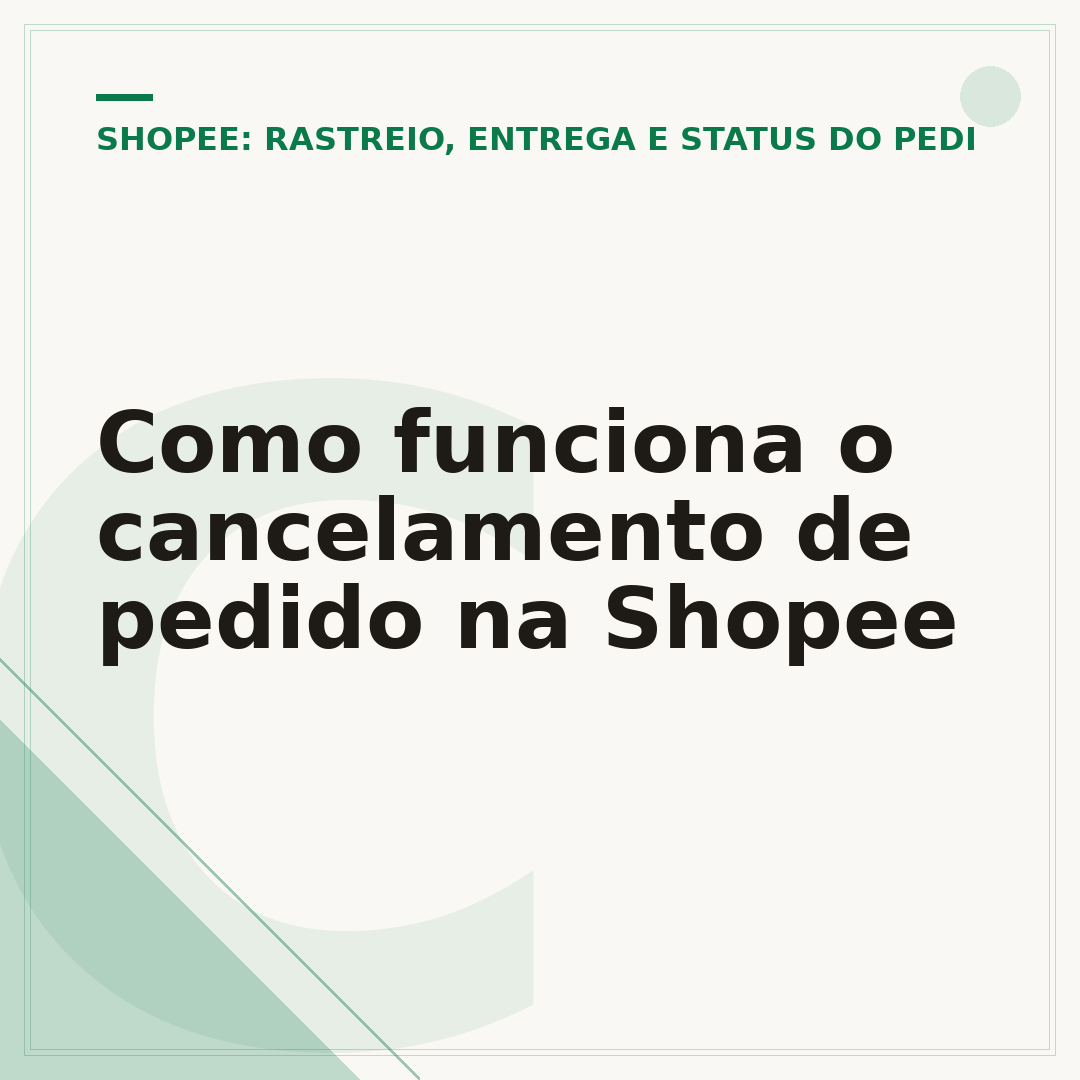 Como funciona o cancelamento de pedido na Shopee