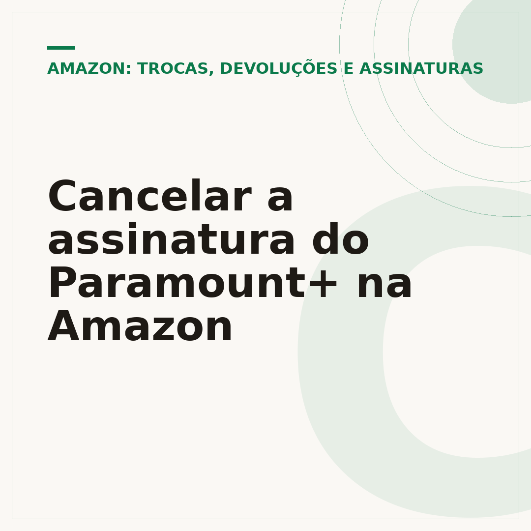 Cancelar a assinatura do Paramount+ na Amazon