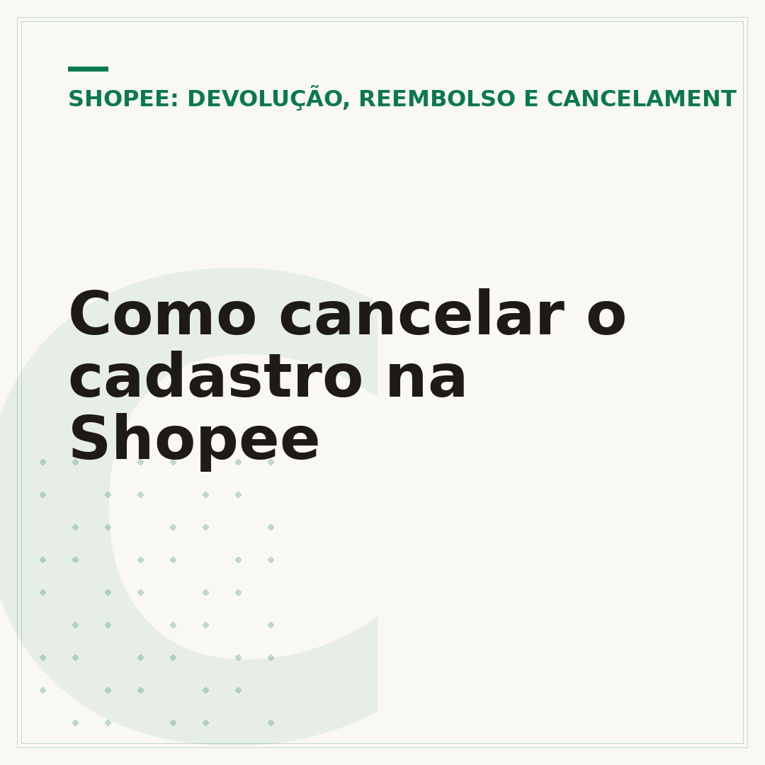 Como cancelar o cadastro na Shopee