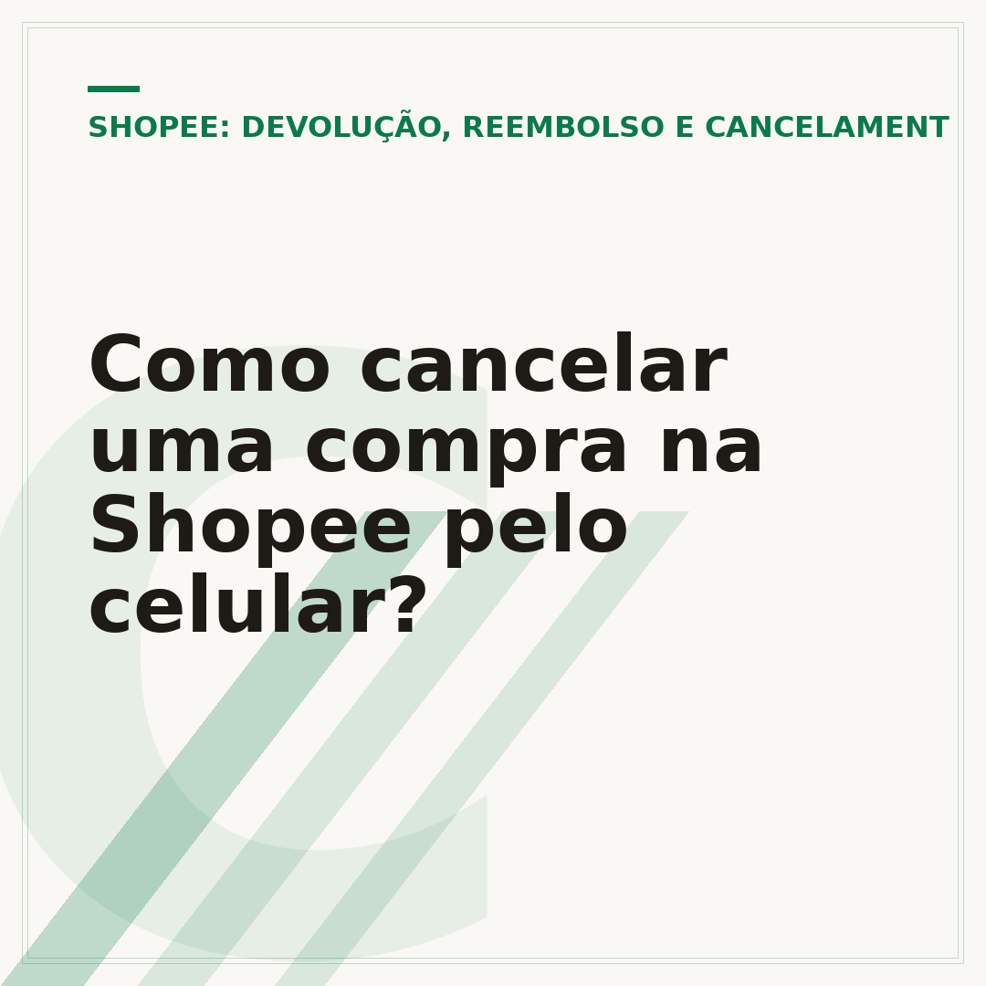 Como cancelar uma compra na Shopee pelo celular?
