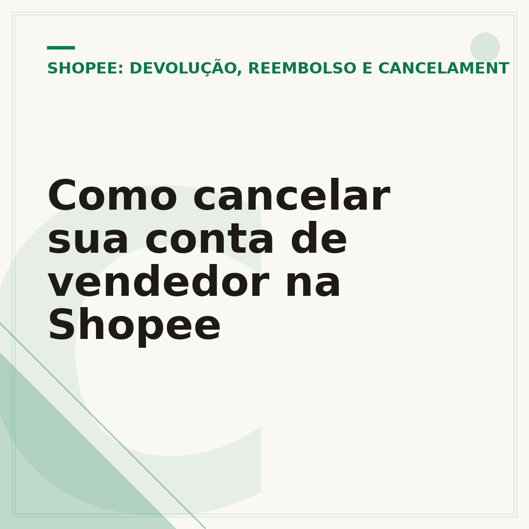 Como cancelar sua conta de vendedor na Shopee