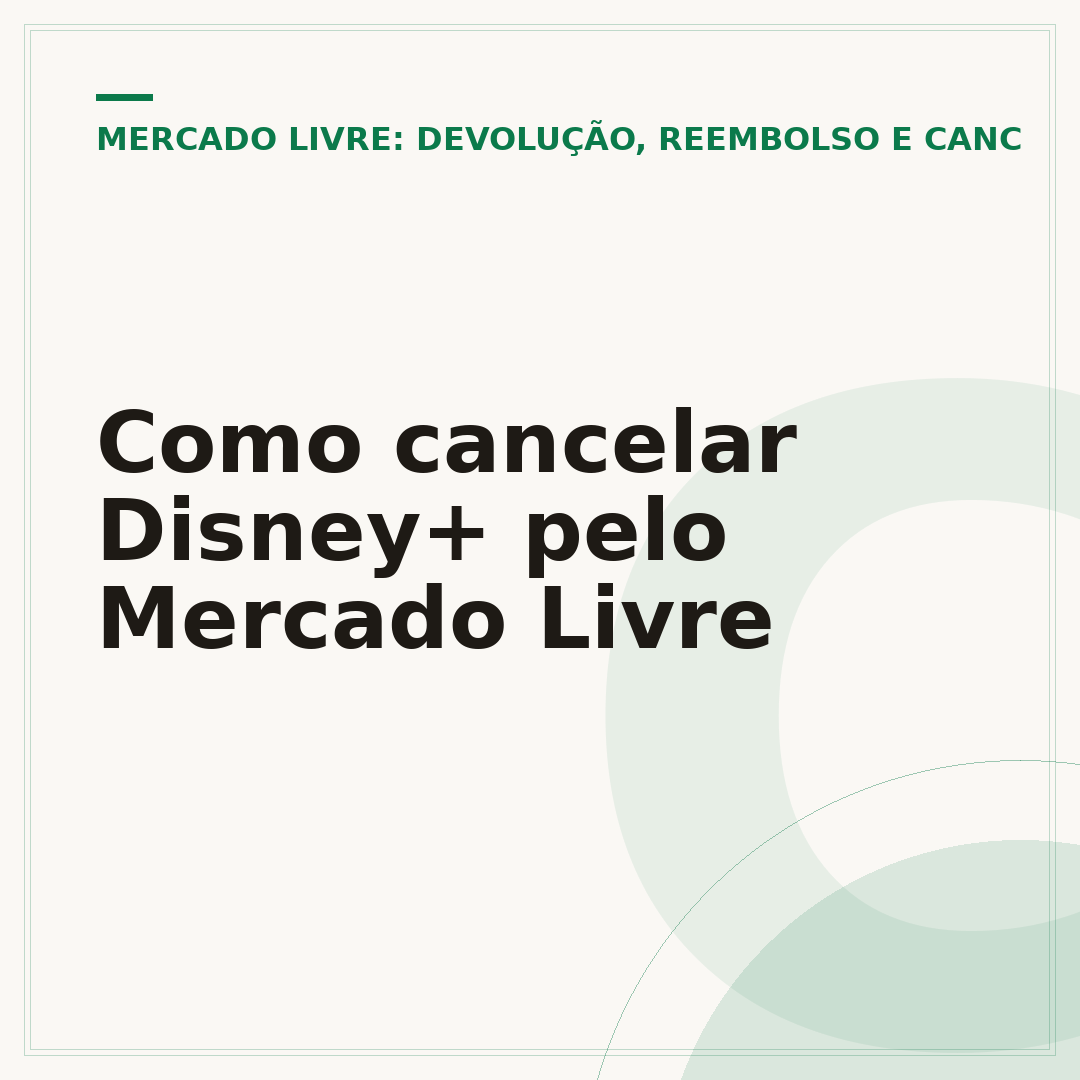 Como cancelar Disney+ pelo Mercado Livre