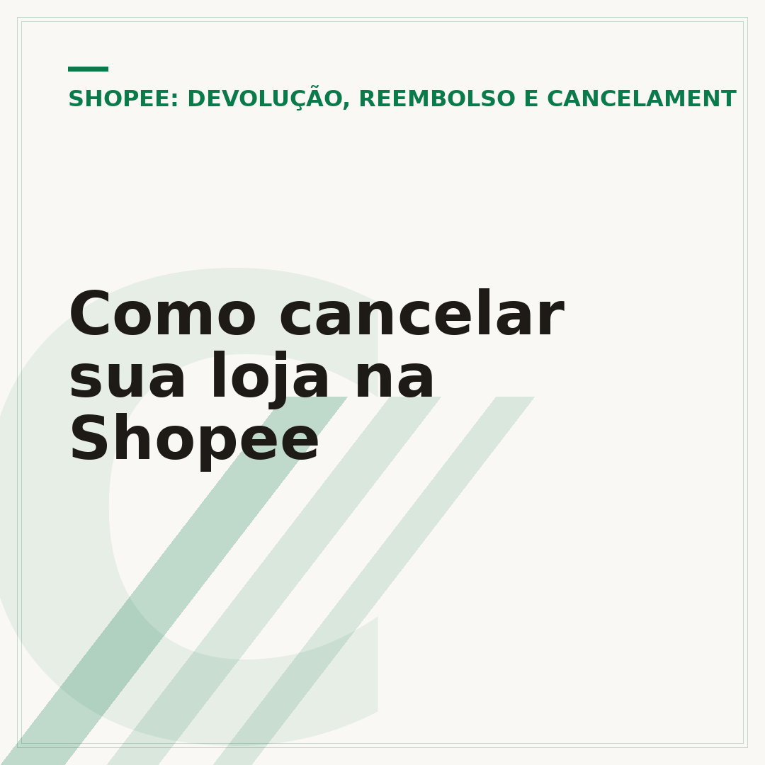 Como cancelar sua loja na Shopee