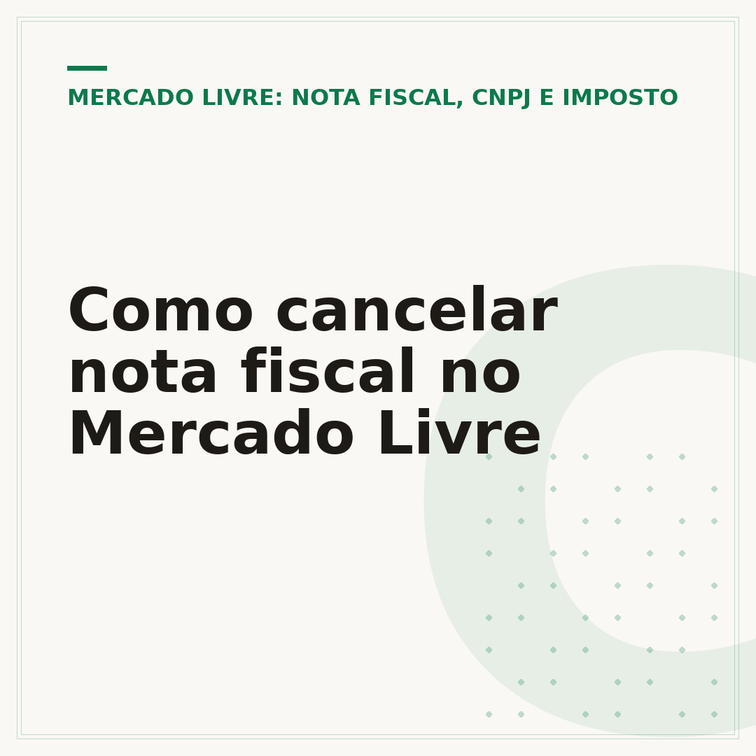 Como cancelar nota fiscal no Mercado Livre