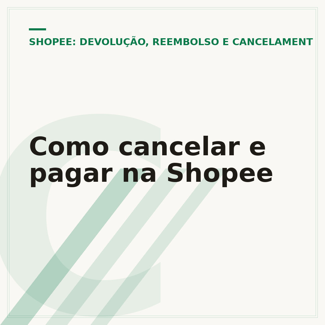 Como cancelar e pagar na Shopee