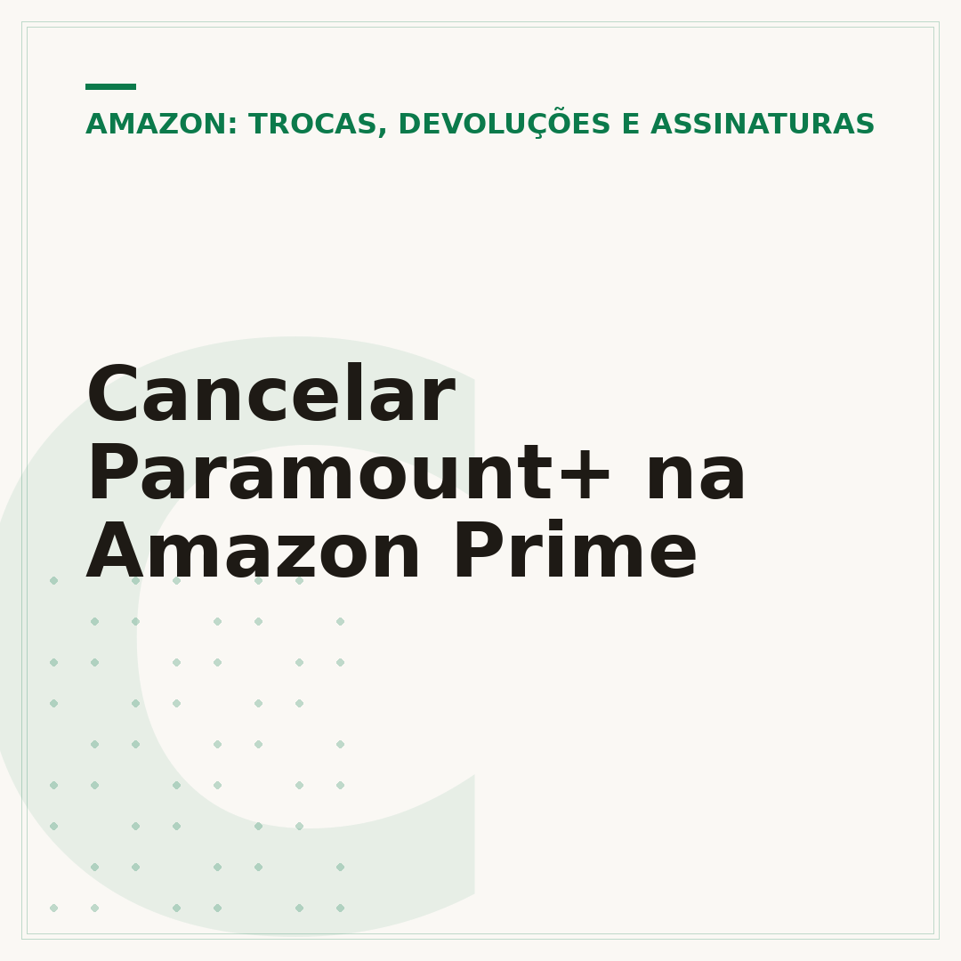 Cancelar Paramount+ na Amazon Prime