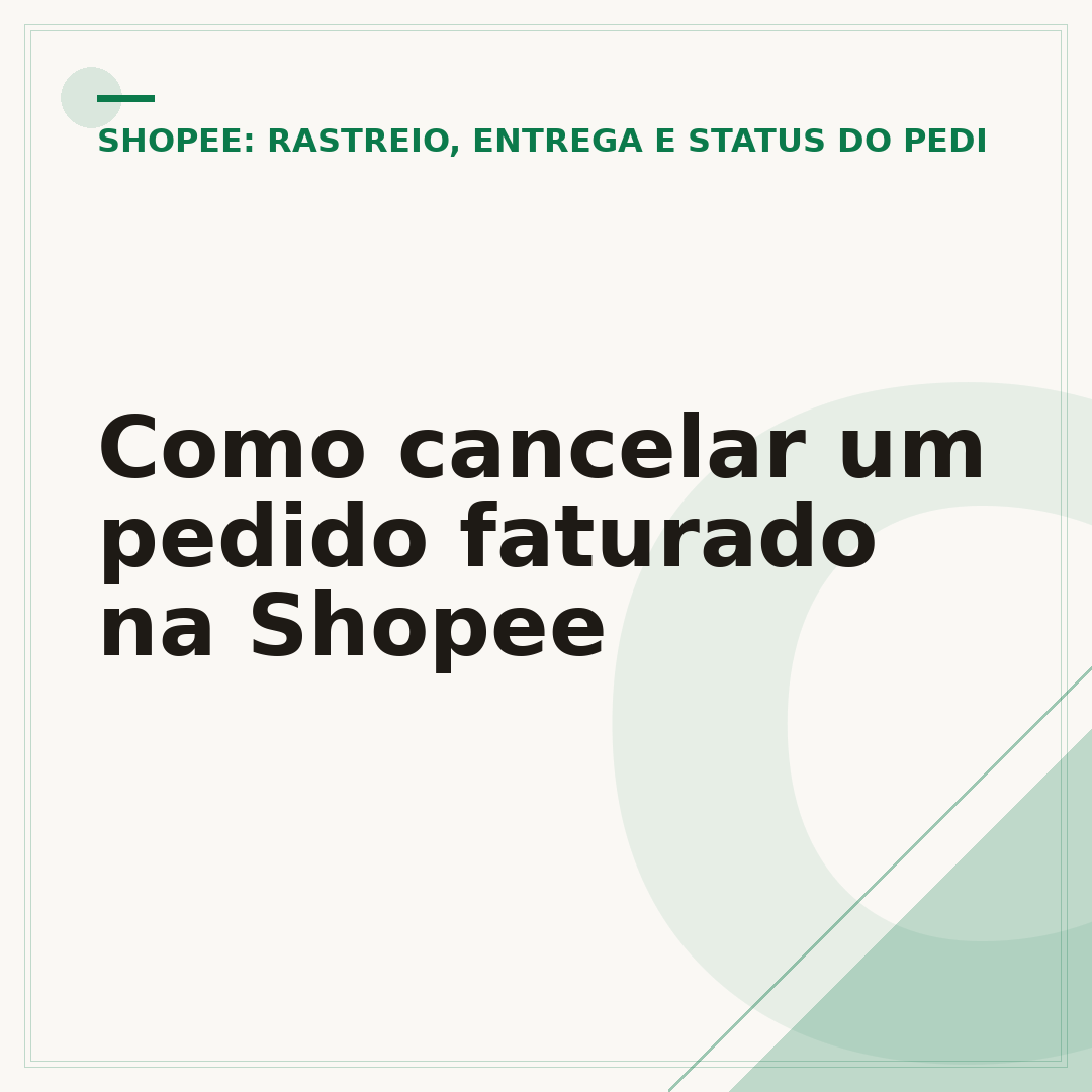 Como cancelar um pedido faturado na Shopee