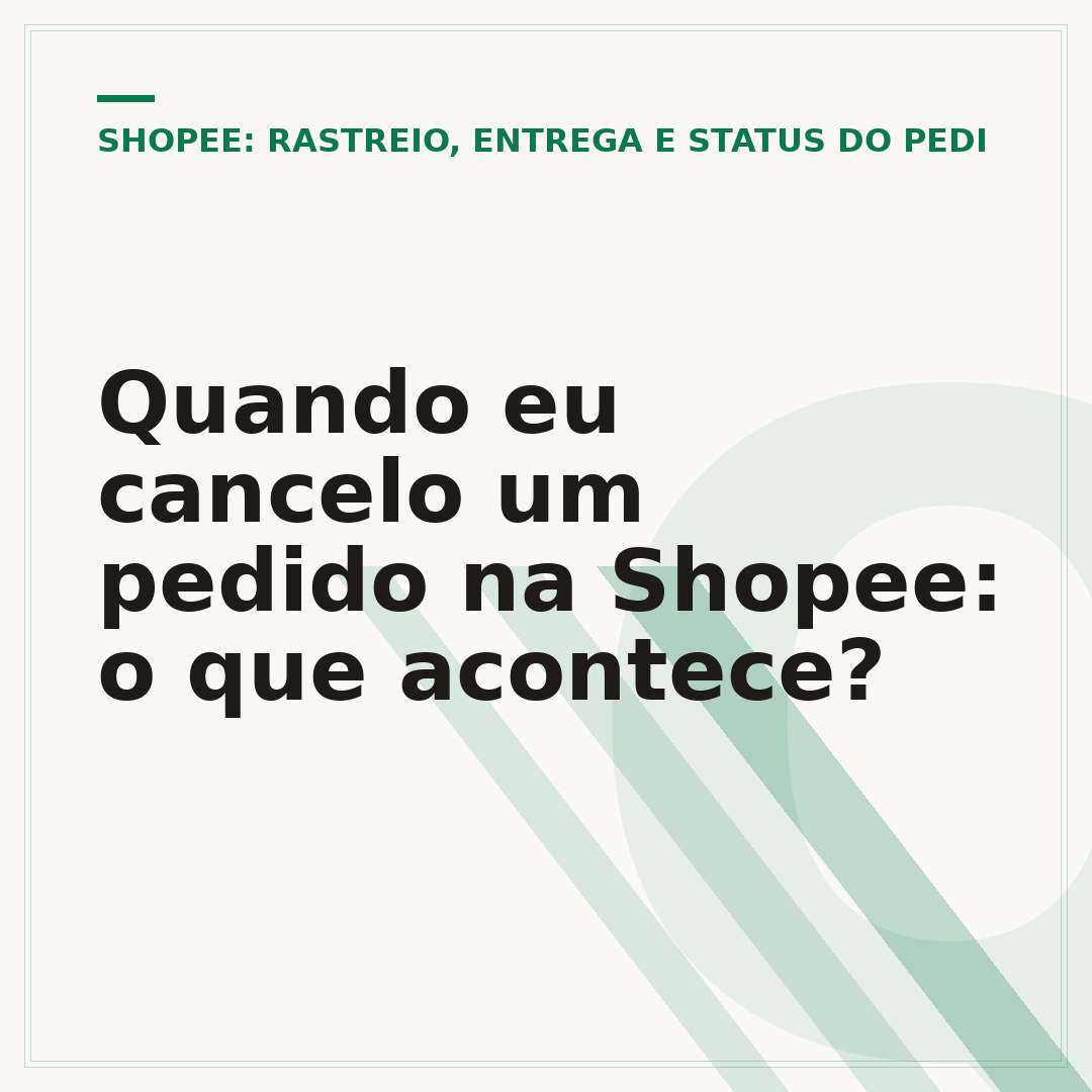 Quando eu cancelo um pedido na Shopee: o que acontece?