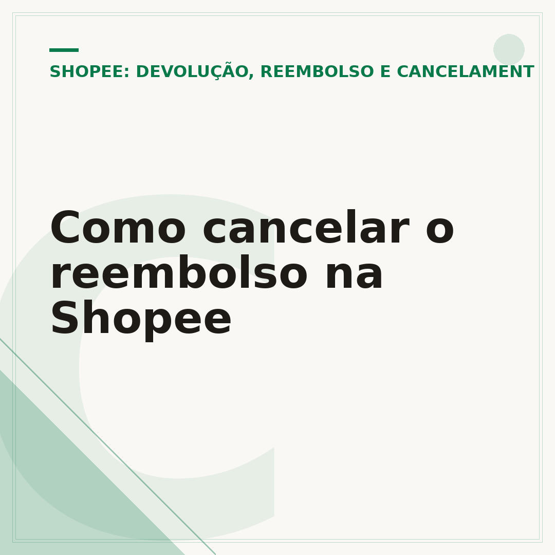 Como cancelar o reembolso na Shopee