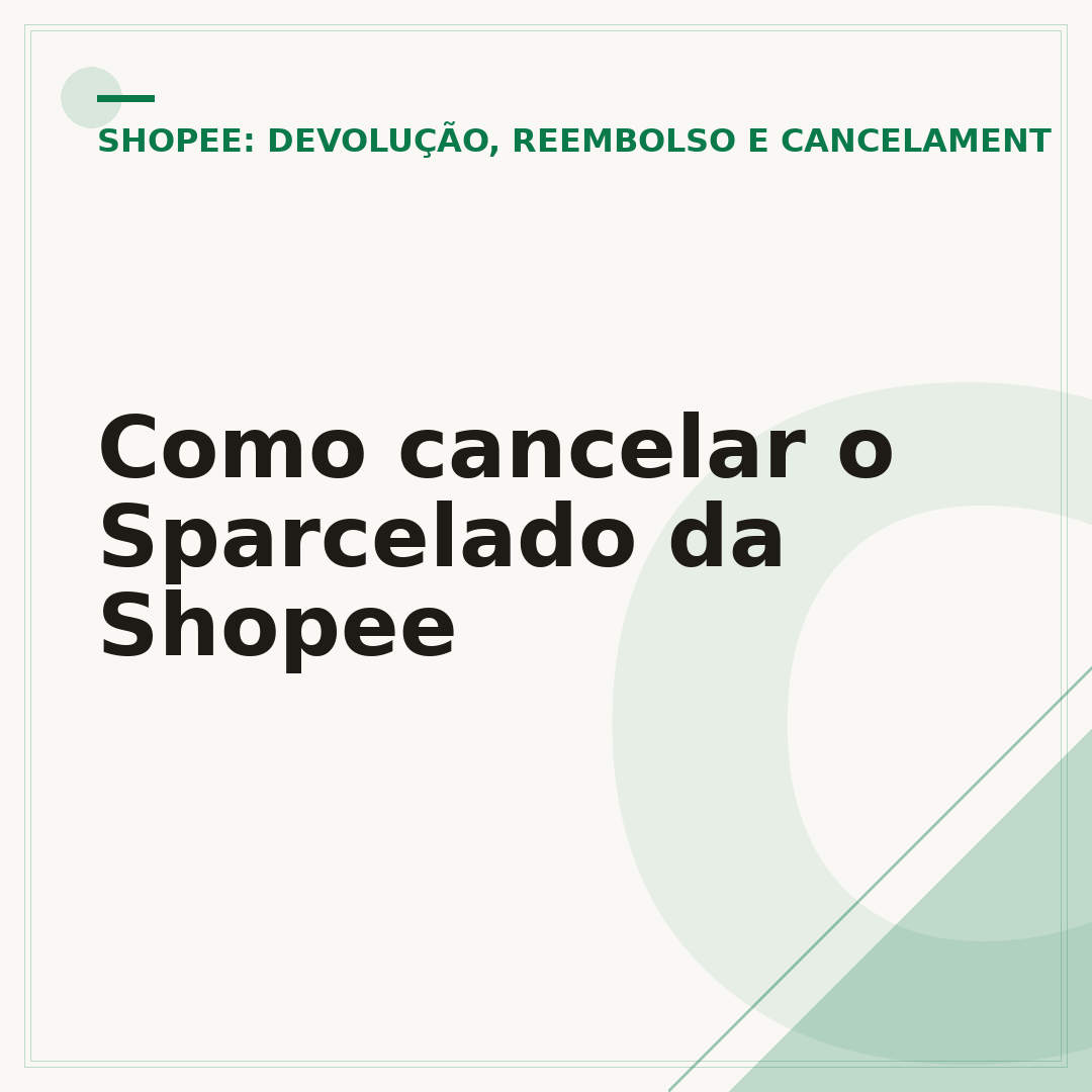 Como cancelar o Sparcelado da Shopee