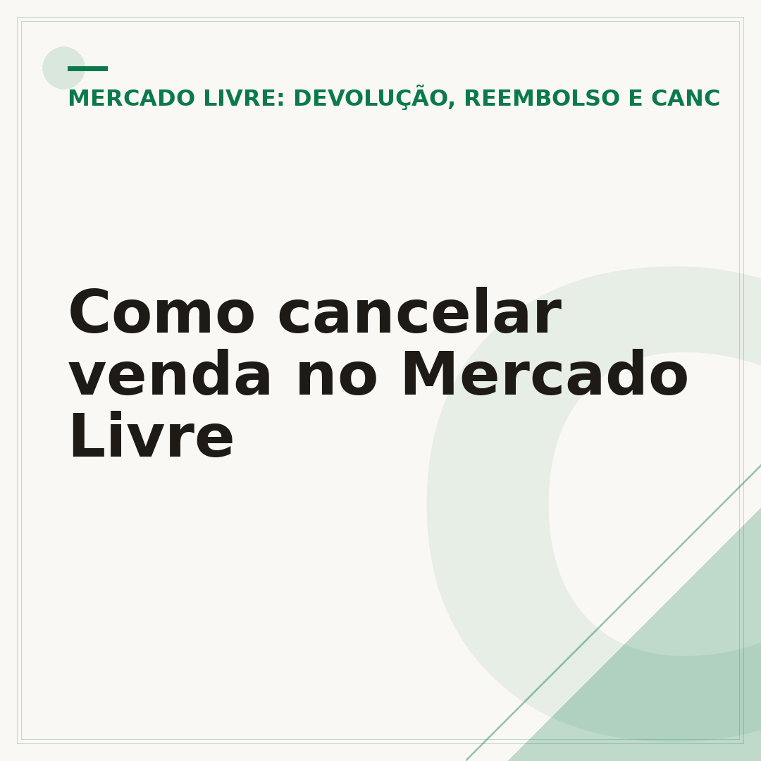 Como cancelar venda no Mercado Livre