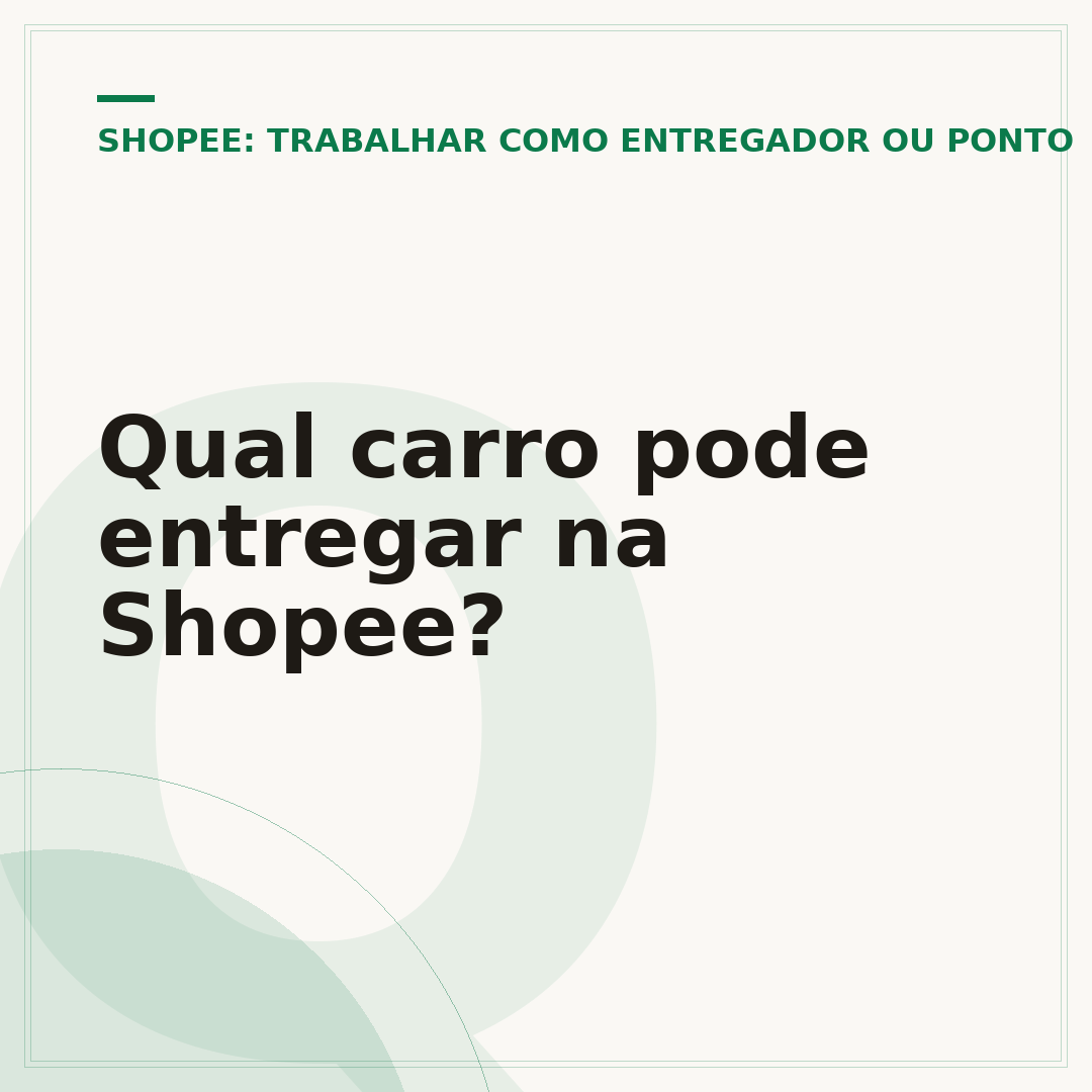 Qual carro pode entregar na Shopee?