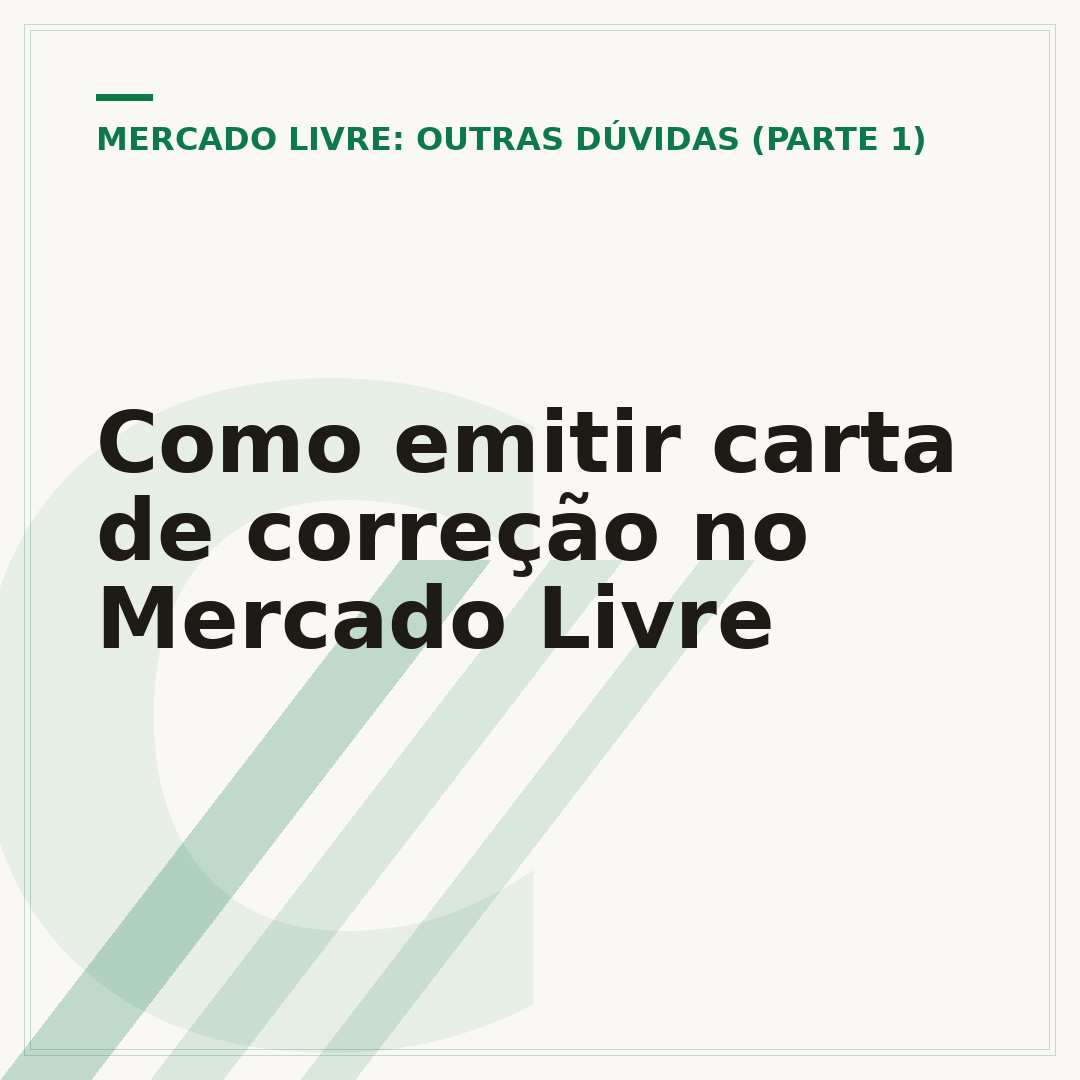 Como emitir carta de correção no Mercado Livre