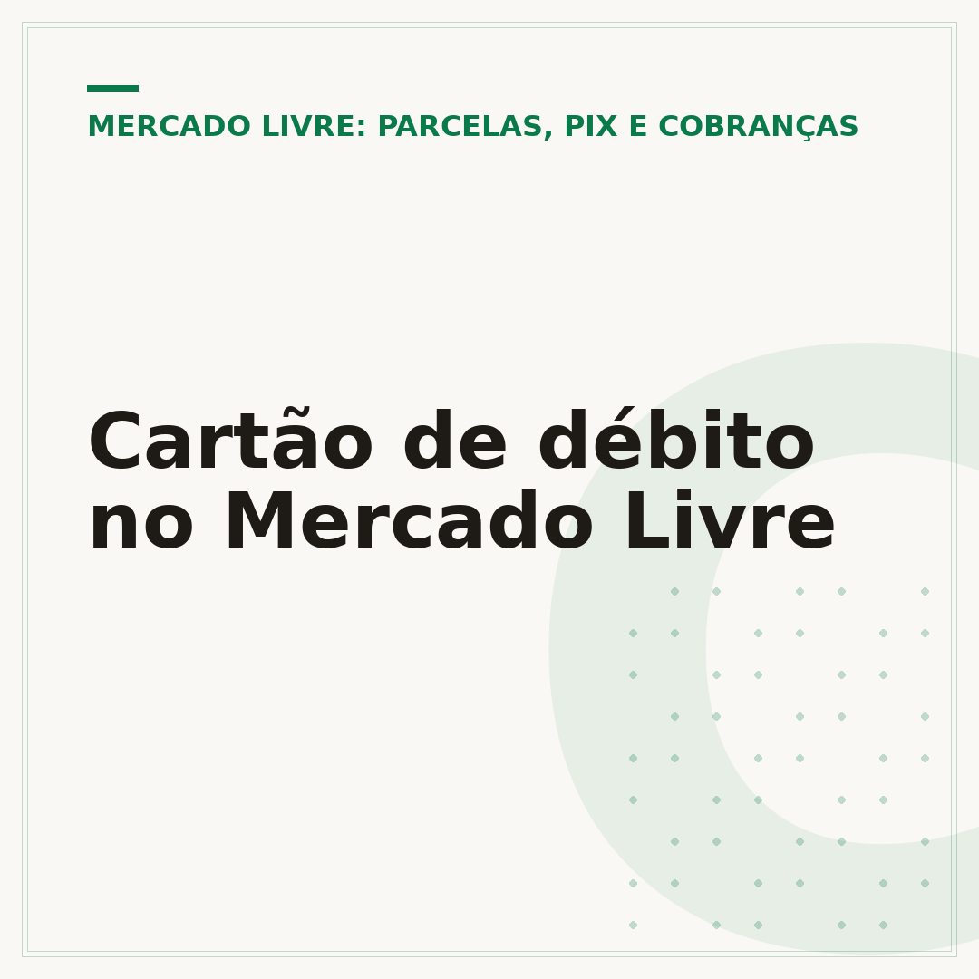 Cartão de débito no Mercado Livre