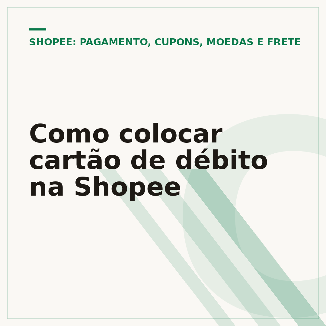 Como colocar cartão de débito na Shopee
