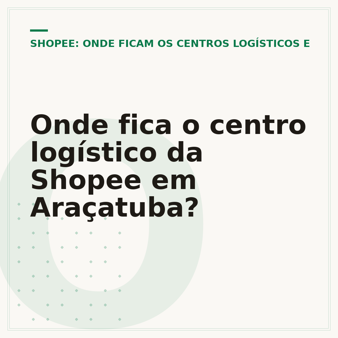 Onde fica o centro logístico da Shopee em Araçatuba?