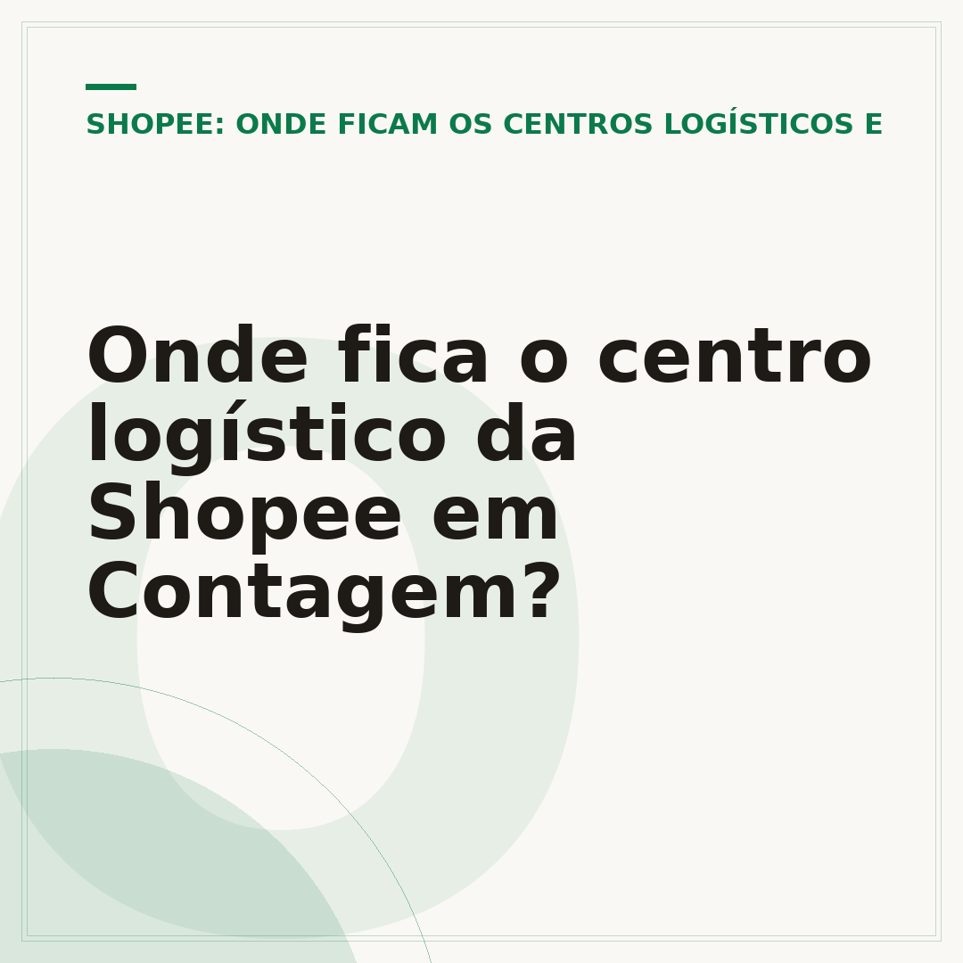 Onde fica o centro logístico da Shopee em Contagem?