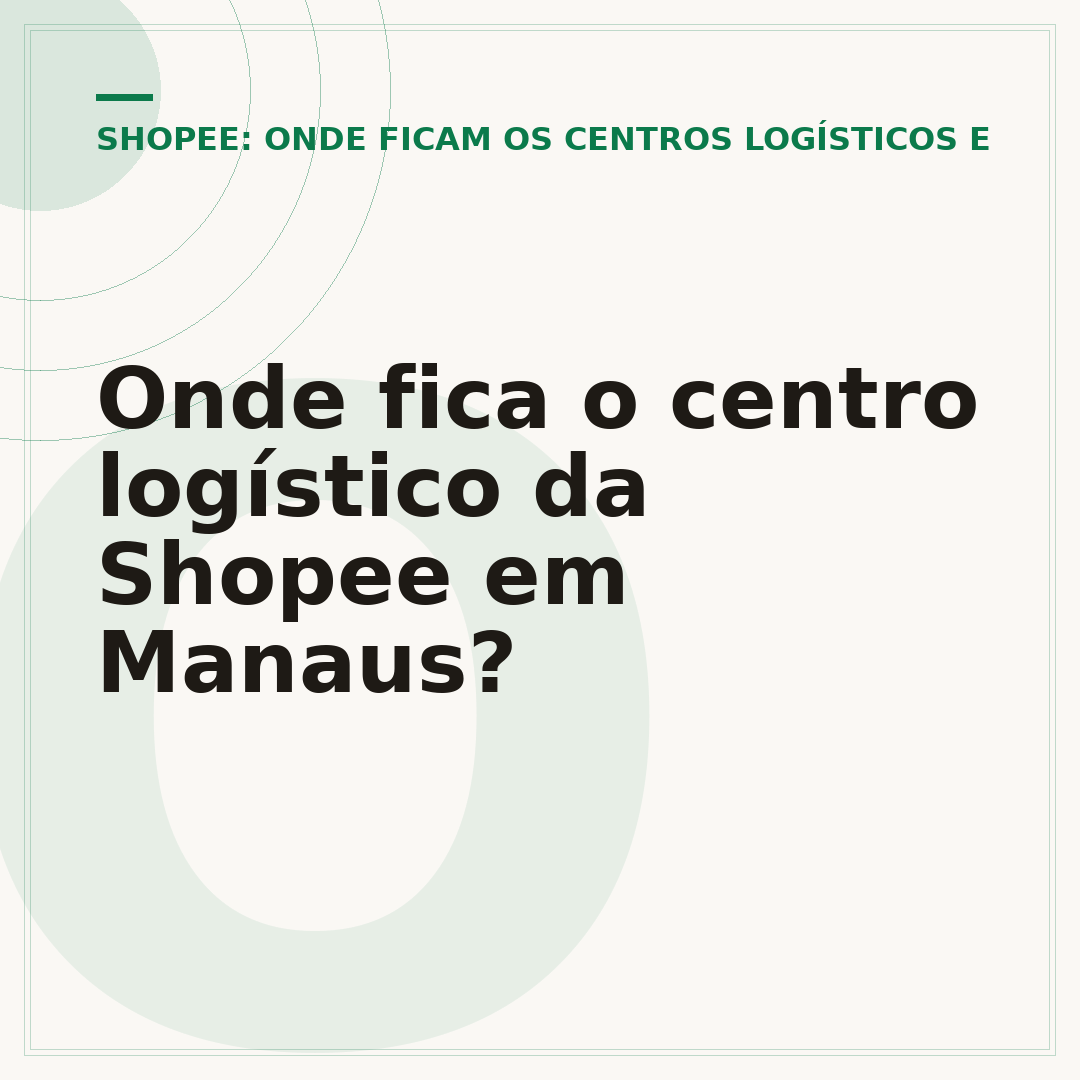 Onde fica o centro logístico da Shopee em Manaus?