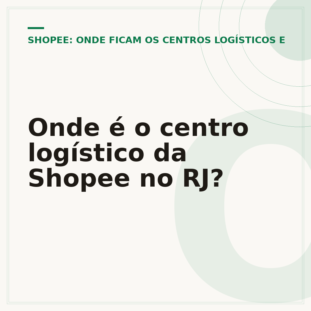 Onde é o centro logístico da Shopee no RJ?