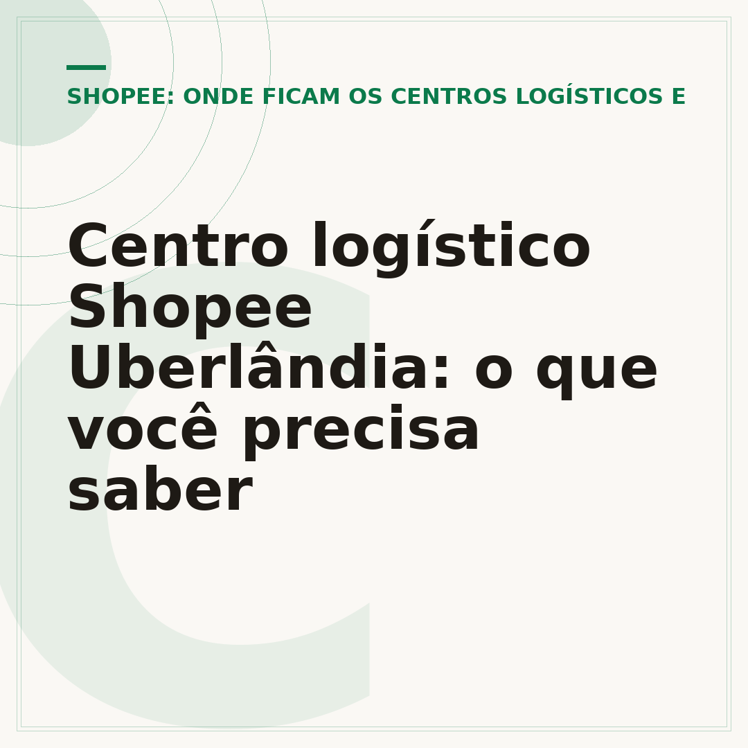 Centro logístico Shopee Uberlândia: o que você precisa saber