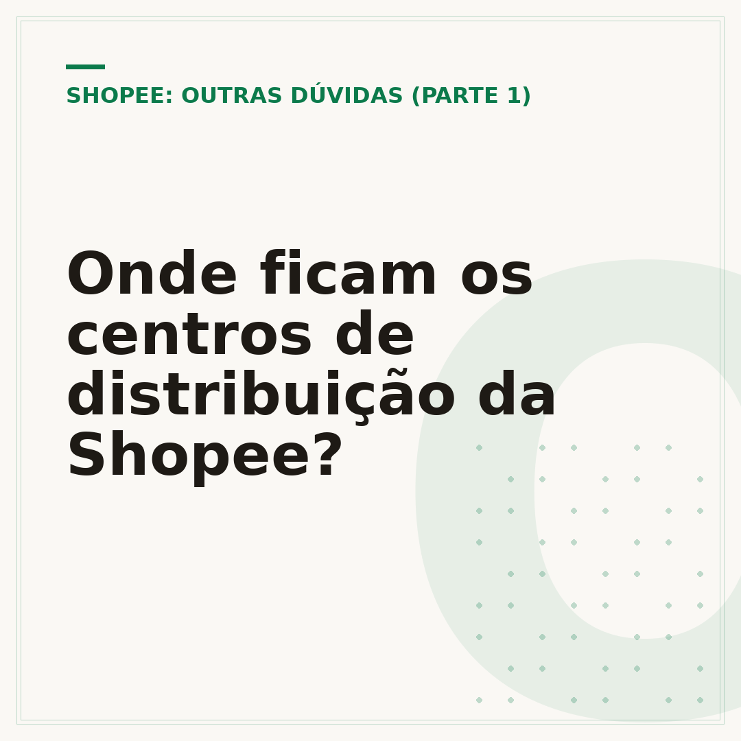 Onde ficam os centros de distribuição da Shopee?