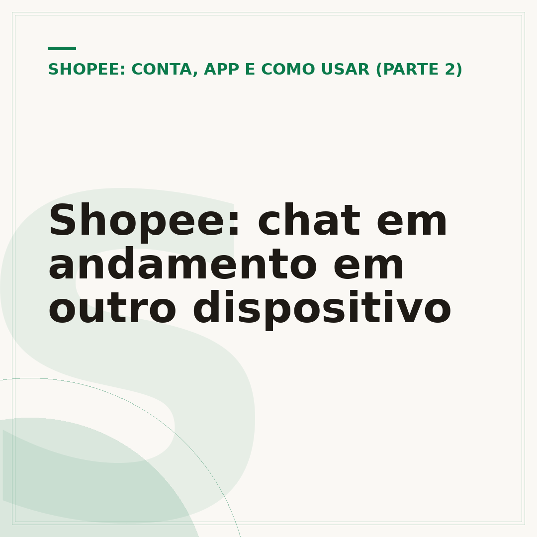 Shopee: chat em andamento em outro dispositivo