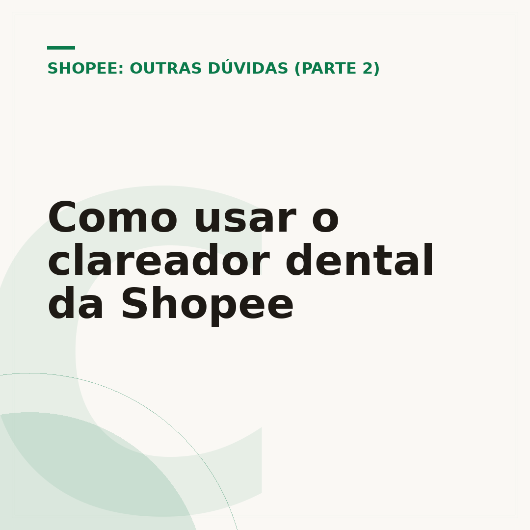Como usar o clareador dental da Shopee