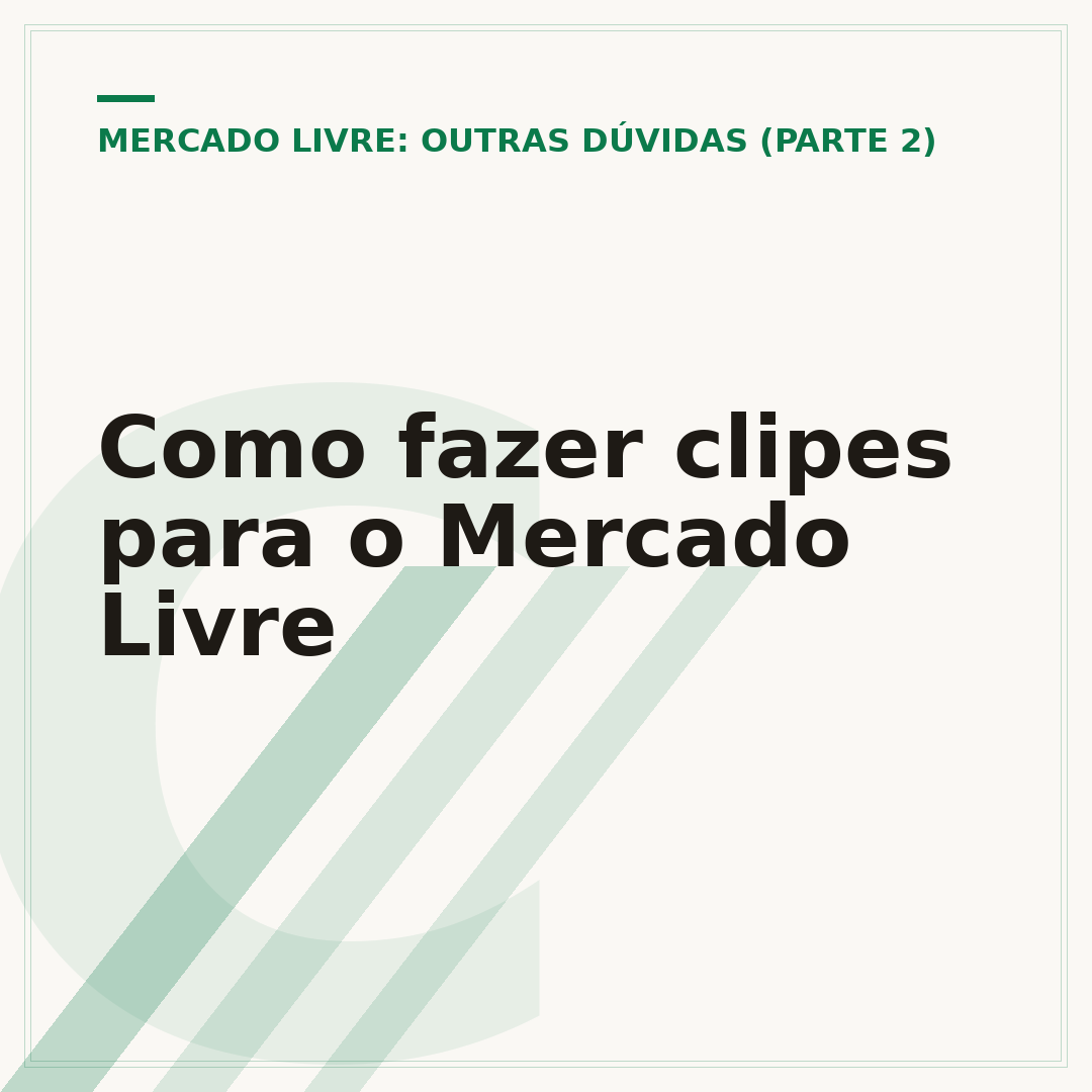 Como fazer clipes para o Mercado Livre