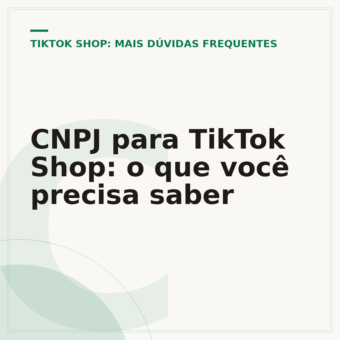 CNPJ para TikTok Shop: o que você precisa saber